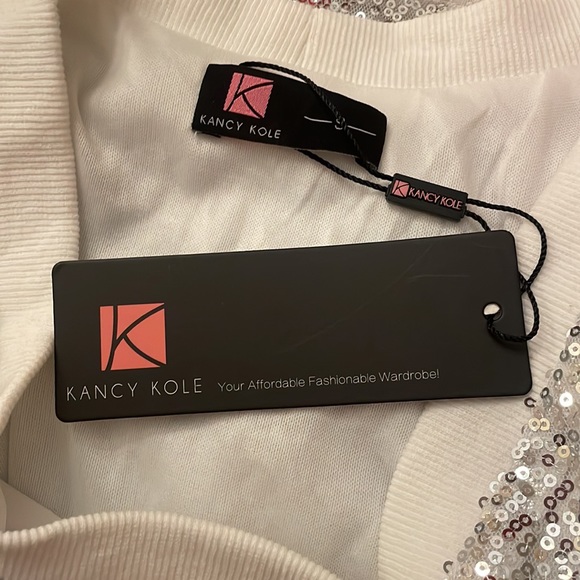 NWT Kancy Kole Sequin Cardigan - Picture 5 of 6